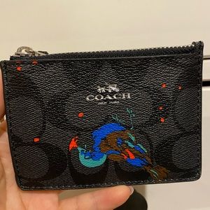 NWT Coach Black Card holder